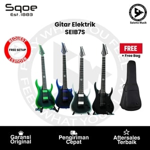 Gitar Elektrik 7Strings SQOE SEIB7S Varian Warna Original