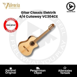 Gitar Klasik Elektrik Valencia 4/4 Cutaway VC304CE