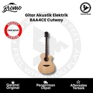 Gitar Akustik Elektrik Bromo BAA4CE Cutaway Original