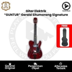 Gitar Elektrik RB Guitar "GUNTUR" Gerald Situmorang Signature Hollow Body + Free Hardcase