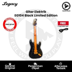 Gitar Elektrik Legacy EG104 Black Gold Hardware Limited Edition