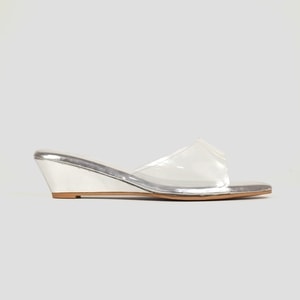 Sandal Wedges Wanita Helga Transparan