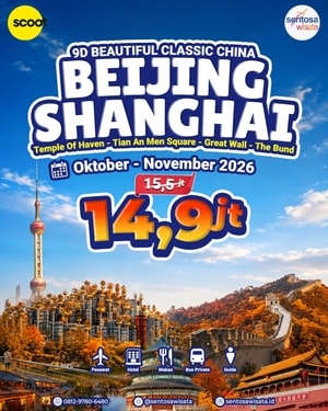 paket tour beijing shanghai 2026