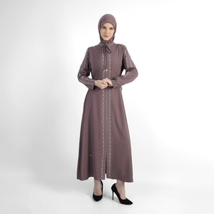 HIKMAT A3751 - Noura Ripple Abaya
