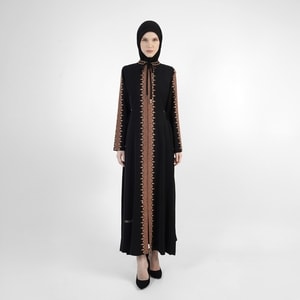 HIKMAT A3751 - Noura Ripple Abaya