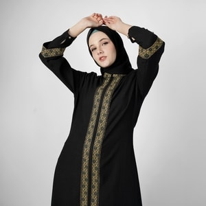 HIKMAT A2282 - Majestic Gleam Abaya