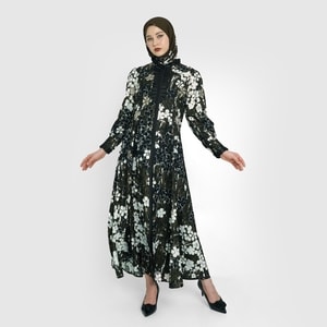 HIKMAT A4138 - Ronce Fleurie Abaya Abaya