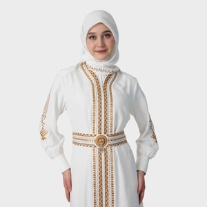 HIKMAT A9866 - Zahra Gold Abaya