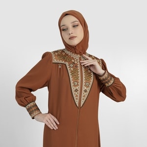 HIKMAT A4120 - Ravella Etch Abaya