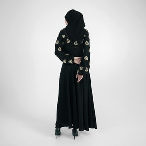 HIKMAT A795 - Serrence Loop Abaya