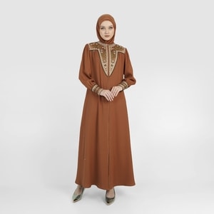 HIKMAT A4120 - Ravella Etch Abaya