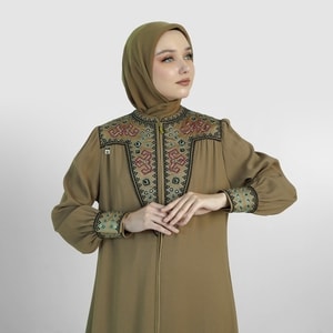 HIKMAT A4120 - Ravella Etch Abaya