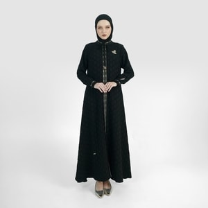 HIKMAT Abaya A1386 - Noble Emblem Abaya
