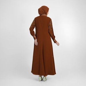HIKMAT A3828 - Glimmer Drip Abaya