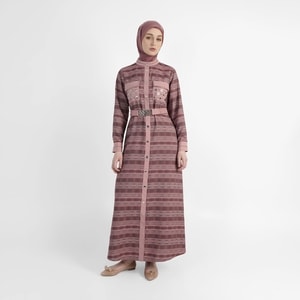 HIKMAT C1345 - Modanah Grid Abaya