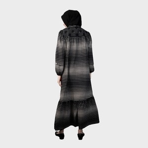 HIKMAT A4497 - Cadre Mosaic Abaya