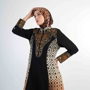 HIKMAT A3842 - Sabbra Growl Abaya