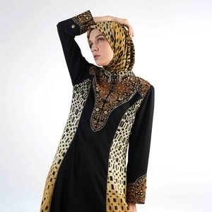 HIKMAT A3842 - Sabbra Growl Abaya