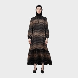 HIKMAT A4497 - Cadre Mosaic Abaya