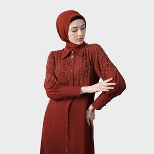 HIKMAT A5811 - Twilight Gleam Abaya