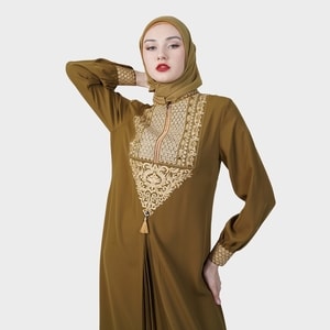 HIKMAT A1214 - Tazhib Subtile Abaya