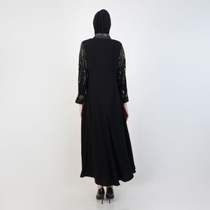 HIKMAT A3828 - Glimmer Drip Abaya