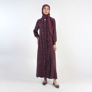 HIKMAT A6599-0 - Ravina Stripes Abaya