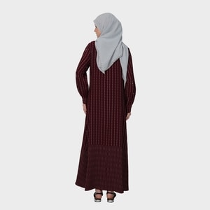 HIKMAT A6599-0 - Ravina Stripes Abaya