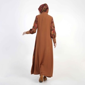 HIKMAT A1377 - Letter Mosaic Abaya