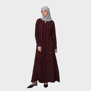 HIKMAT A6599-0 - Ravina Stripes Abaya