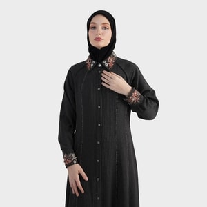 HIKMAT D7720 - Liora Stripe Dress