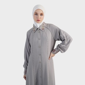 HIKMAT D7720 - Liora Stripe Dress