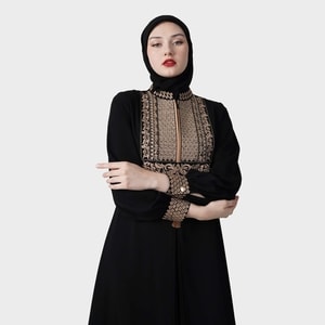 HIKMAT A1214 - Tazhib Subtile Abaya