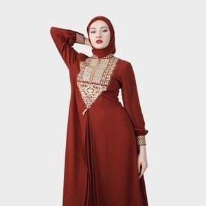 HIKMAT A1214 - Tazhib Subtile Abaya