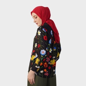 HIKMAT B4472 - Floral Whimsy Blouse