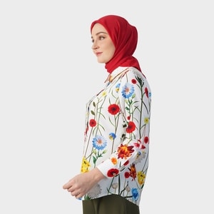 HIKMAT B4472 - Floral Whimsy Blouse