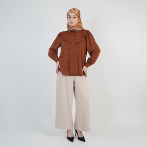 HIKMAT B4430 - Veloura Pleat Blouse