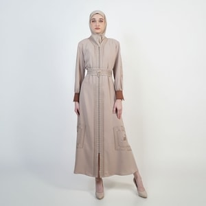 HIKMAT A9866-02 - Zahra Gold Serene Abaya