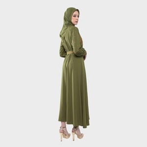 HIKMAT A3845 - Floral Majesty Abaya