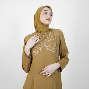 HIKMAT A6265 - Velour Sparkle Abaya