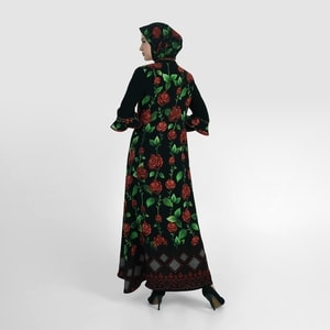 HIKMAT A1427 - Jasida Rose Abaya