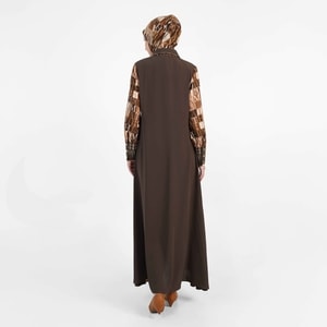 HIKMAT A1377 - Letter Mosaic Abaya