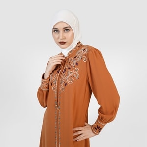 HIKMAT A4587 - Fioreline Vein Abaya