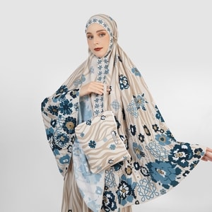 HIKMAT N1432 - Ravana Bloom Mukena