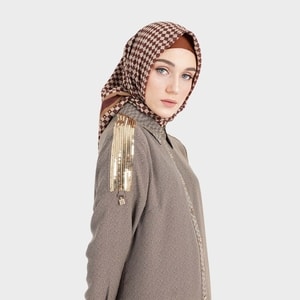 HIKMAT S1040 - Tessera Grid Headscarf