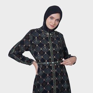 HIKMAT A3027 - Royal Blossom Abaya