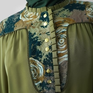 HIKMAT B1129 - Woodland Eclat Blouse