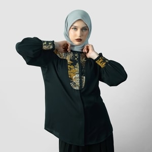 HIKMAT B1129 - Woodland Eclat Blouse