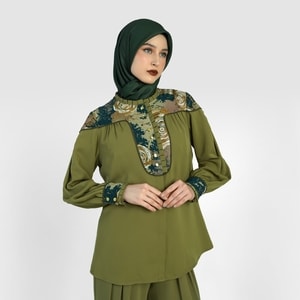 HIKMAT B1129 - Woodland Eclat Blouse