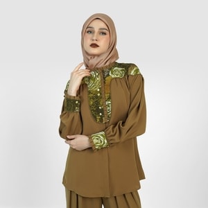 HIKMAT B1129 - Woodland Eclat Blouse